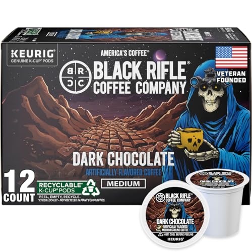 Black Rifle Coffee Dark Chocolate Medium Roast K-Cups, 12 Count