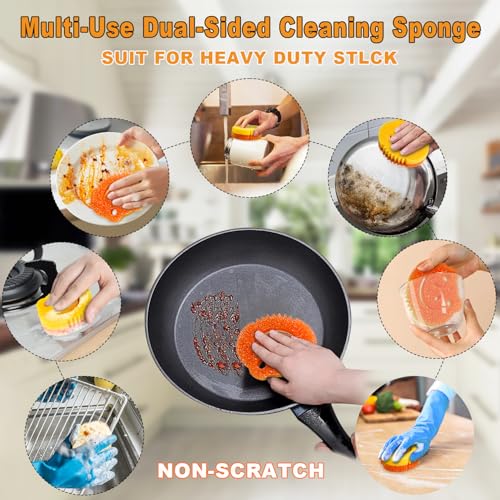 5 Pack Temperature Controlled Dual-Sided Kitchen Sponges