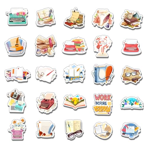 50 Pack Waterproof Vinyl Stickers for Water Bottles & Laptops