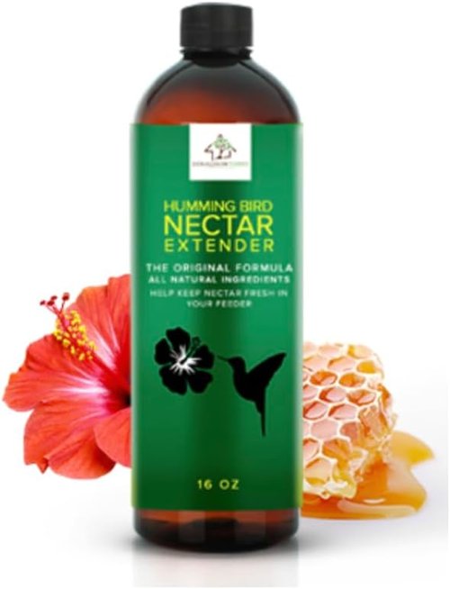 Hummingbird Nectar Extender - All-Natural Formula Extends Nectar Life | 16 oz Bottle for Longer Freshness