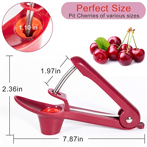 Cherry Pitter Tool - Effortless Cherry Corer with Lock Design