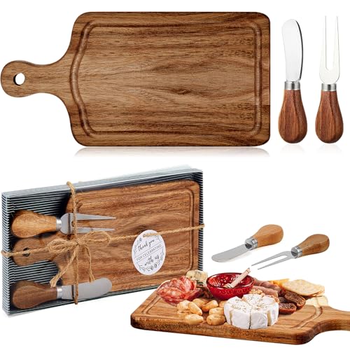 Acacia Wood Baby Shower Prize Set Mini Charcuterie Board with Utensils - Ziliny