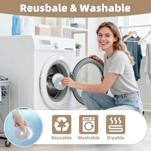 6-Pack Replacement Mop Pads for Dreame, Roborock, and Ecovacs Robot Vacuums