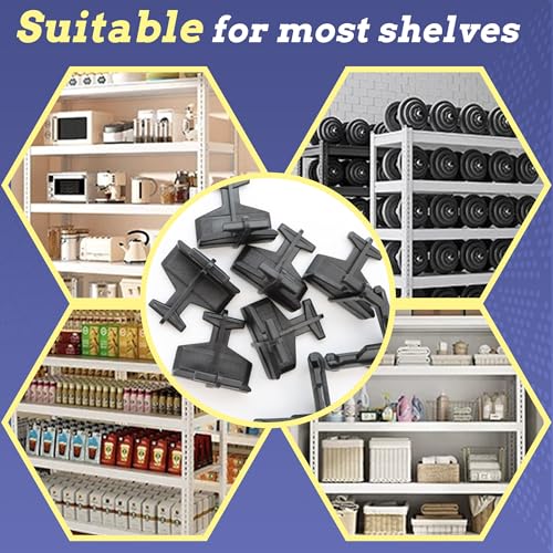 8 Post Corner Connectors - Durable PP Plastic for Shelving Units