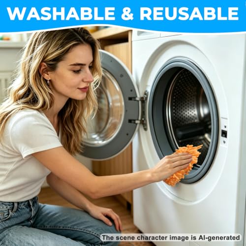 Reusable Chenille Duster Refills Kit for Swiffer & Similar Handles