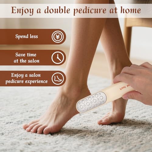 Fukaisu Double-Sided Stainless Steel Foot File & Crevice Brush Pedicure Tool
