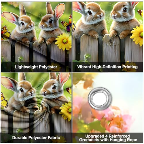 Easter Independence Day Door Banner 35.4 x 70.9 Inch | Seasonal Decor