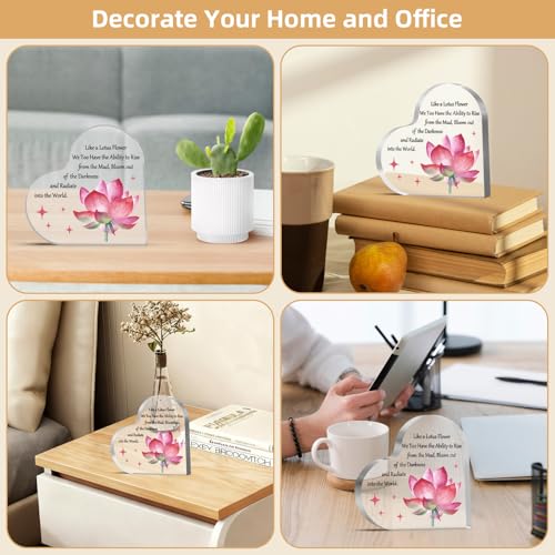 Inspirational Desk Sign Gift for Women & Men - Motivational Decor