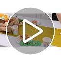 Smiry Disposable Tablecloth 3-Pack, 54x108 Inch Waterproof Plastic Table Cover