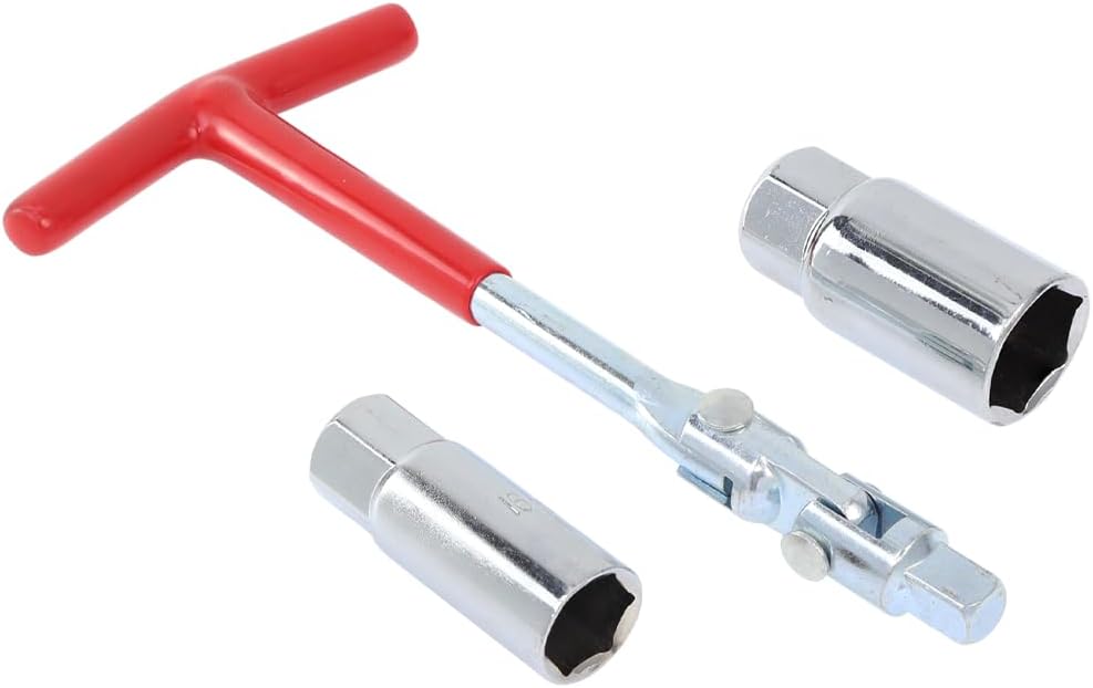 Skiennix Spark Plug Socket Wrench - T-Handle Tool for 5/8" & 13/16" Spark Plugs | Ideal for Motorcycles & Lawn Mowers