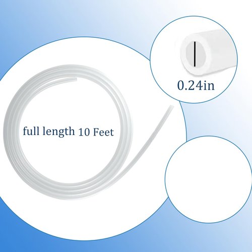 10 Feet Silicone Vacuum Pressure Hose for 20093K Pellet Stove Clear Tubing Hose