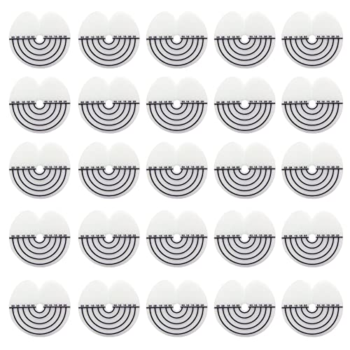 AEGYPIUS 25-Piece Hair Extension Heat Shield Guards, Round Spacer Templates