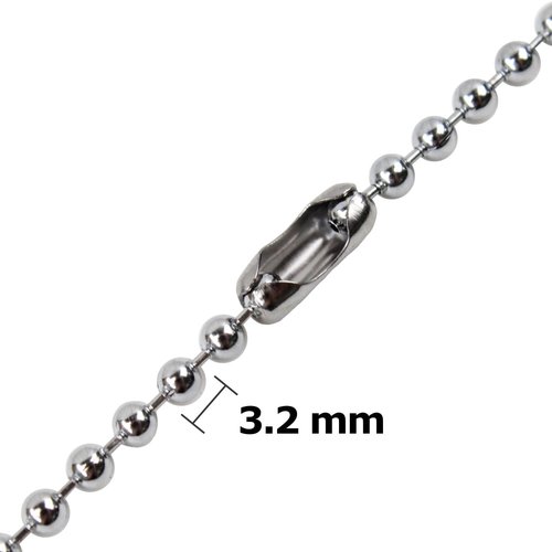 Blue Donuts Ceiling Fan Pull Chain Extender 3.2mm Diameter Chrome Chain Extension, Pack of 6 â€“ Two 12 Inch, Two 24 Inch, Two 36 Inch, Metal, Silver