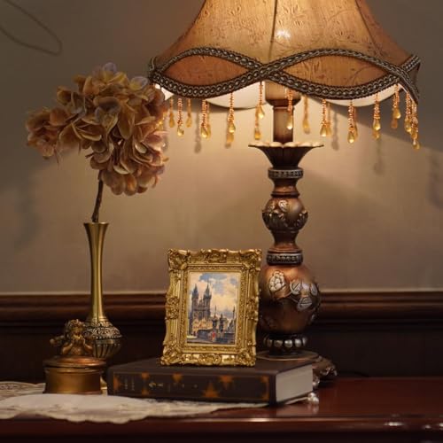 Antique Gold Picture Frame 2.5x3.5 - Vintage Ornate Design for Tabletop & Wall Display