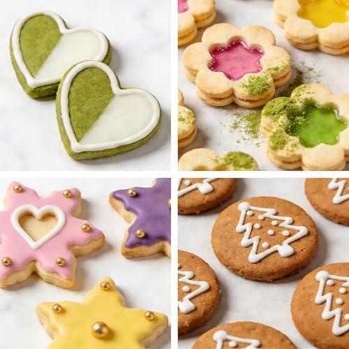 Mini Metal Cookie Cutters Set - 12Pcs Stainless Steel Baking Molds
