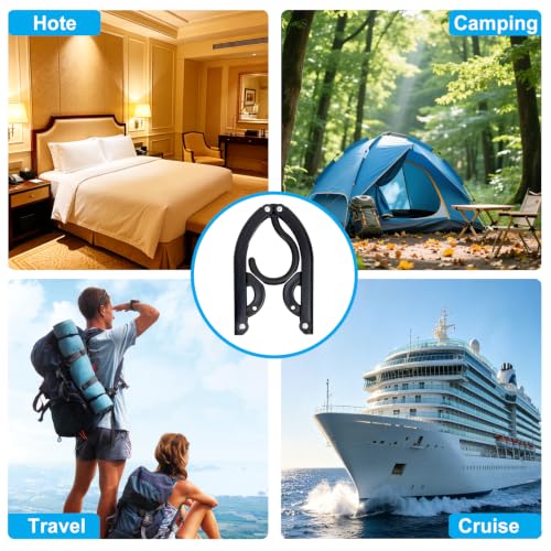12PCS Portable Foldable Travel Hangers - Lightweight & Compact for Cruise