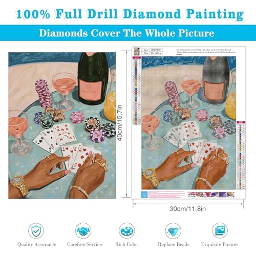 Light Green 5D Diamond Painting Kit for Adults - DIY Art Decor
