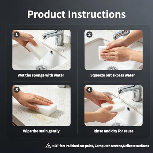 StainEnder Extra Thick Melamine Foam Sponges - 10 Pack