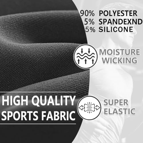 2 Pack American Flag Headband, Non-Slip Stretchy Sports Sweatbands for Men & Women, USA Flag Hairbands for Running, Basketball, Yoga, Workout, Exercise