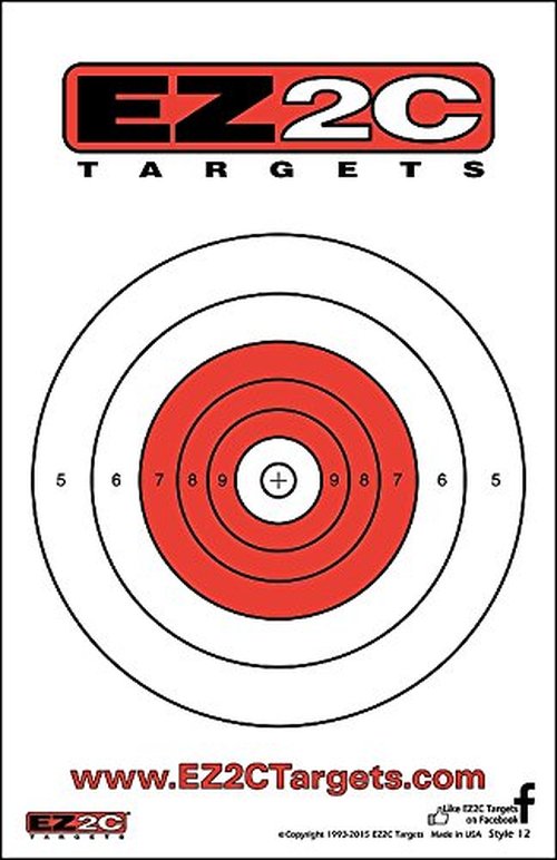 200 EZ2C Targets - Eight Most Popular Styles Combo Package Paper Shooting Targets for Range