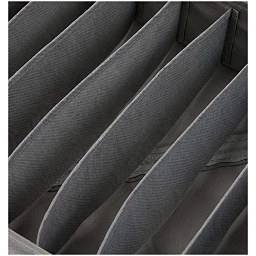 Amazon Basics Set of 4 Deep Drawer Organizers for Clothes - Gray Collapsible Storage Boxes for Socks & Underwear