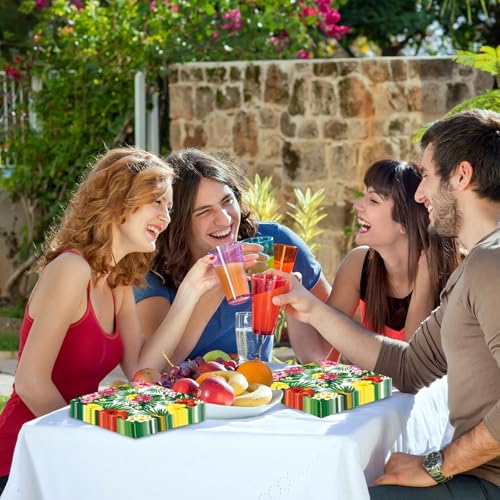 Tropical Hawaiian Luau Paper Napkins - 50 Pcs, 6.5 x 6.5 inch, Summer Pool Party Decor