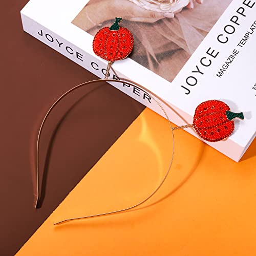 PHALIN Thanksgiving Fall Headband Enamel Pumpkin Turkey Hair Accessory