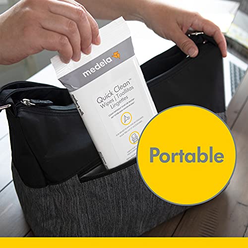 Medela Quick Clean Wipes for Breast Pump Parts - 30 Count