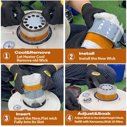 Kerosene Heater Wick Replacement WK95C for DH2300 & More