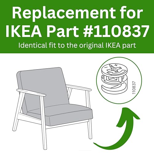 Cam Lock Nut 23MM Replacement for IKEA Hardware - Pack of 10