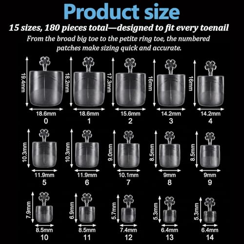 Clear Soft Gel Press On Toenails 360 Pcs Short Square Fake Toe Nails