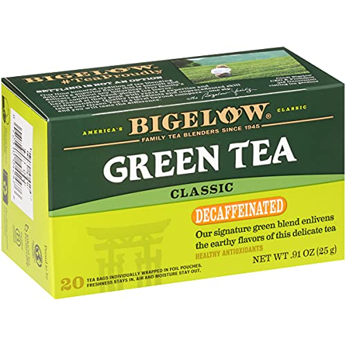 Bigelow Tea Decaf Green Tea, Classic, 20 Count (Pack of 6)