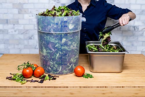 CFS StorPlus 22 Quart Food Storage Containers Pack of 6 - Clear, Commercial-Grade