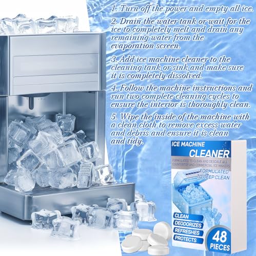 Swiffen Ice Machine Cleaner Tablets - 48 Pack Descaler for Ice Makers
