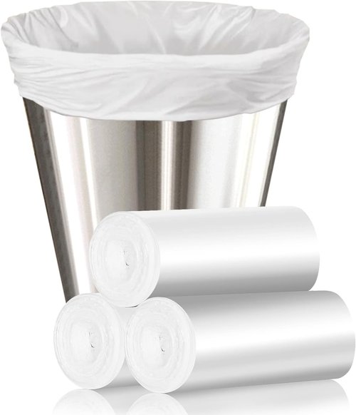 105 Count Small Trash Bags - 4 Gallon Unscented Garbage Can Liners for Bathroom & Kitchen