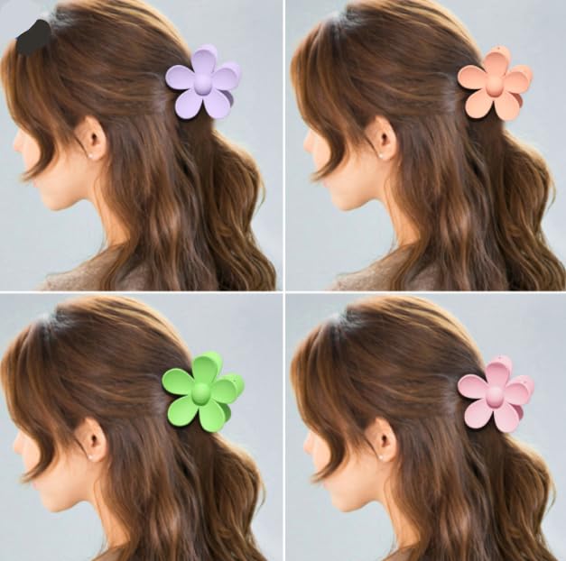 Big Flower Hair Claw Clip - Cute Candy Colored Hair Accessory
