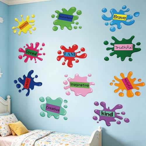 Motivational Inspirational Floor Decals - 11 Sheets Multicolor Vinyl Stickers