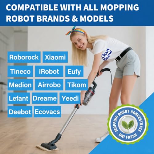 Low Foam Robot Vacuum Floor Cleaning Concentrate - 8.45 Fl Oz
