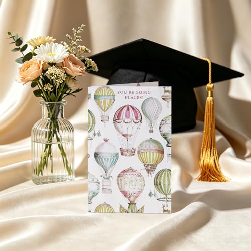 Hot Air Balloon Graduation Card - Uplifting Congrats for Any Graduate