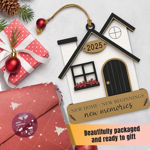 New Home Christmas Ornament 2025 – Housewarming Keepsake with Story Card