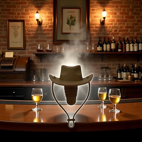 Silicone Wine Stopper - Cute Cowboy Leak-Proof Bottle Cap Sealer Green