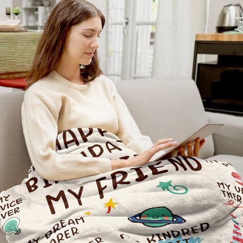 Soft Warm Blanket for Best Friend Birthday Gifts - 60"x50"