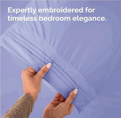King Pillow Cases by [Brand Name] - Ultra Soft Hotel Quality Covers | Comfy, Wrinkle-Free, Lavender - 2 Piece Set