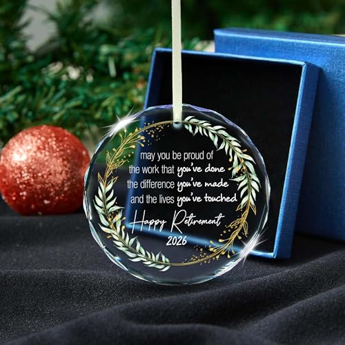 Retirement Ornament 2026 - Meaningful Gift for Teacher, Nurse, Coworker