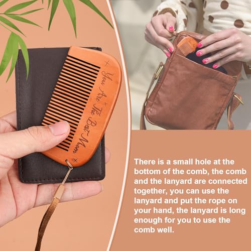 XIHIRCD Wooden Labor Comb for Childbirth and Pregnancy Support with Bag