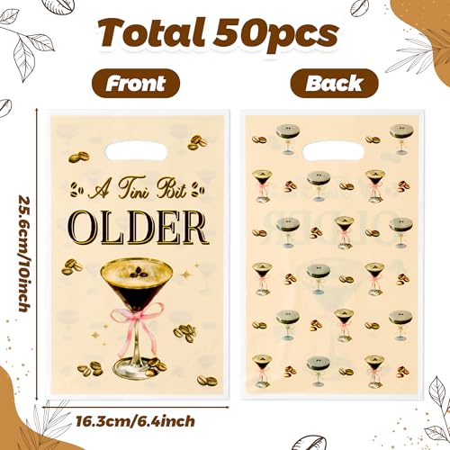 50-Pack Coffee Martini Favor Bags for Birthday Parties
