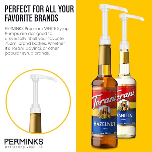 Syrup Pump for Torani & Davinci Bottles - 750ml, No-Clog Design