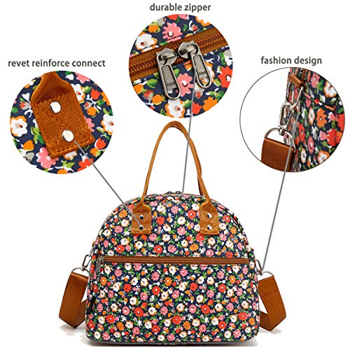 FlowFly Insulated Lunch Bag - Large Reusable Tote for Work, School, and Travel