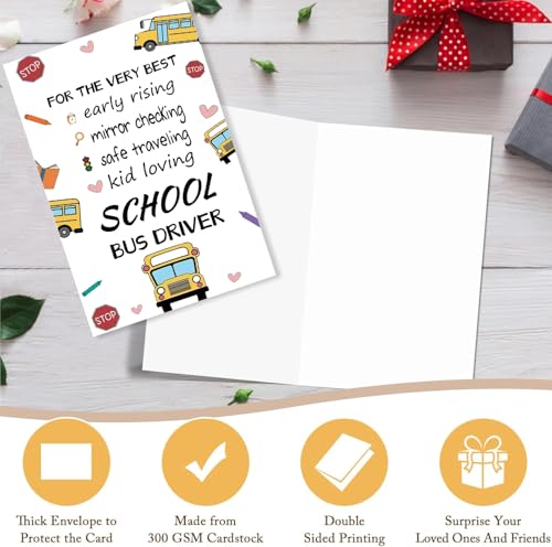 Bus Driver Thank You Cards - Heartfelt Appreciation Gifts