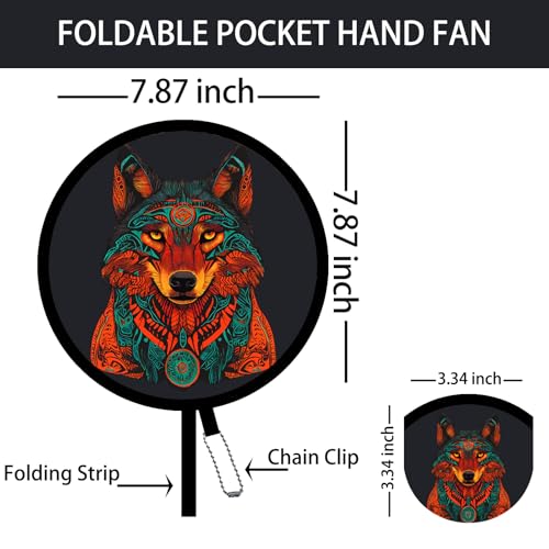 SUJJY 4 Pack Foldable Hand Fans – Pocket-Sized Portable Cooling Fans